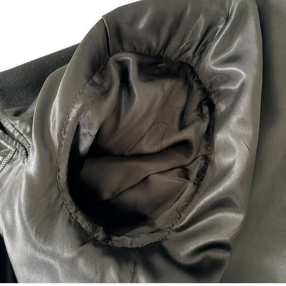 Abraham & Straus Royal Cashmere Men’s Long Overcoat Black Vintage Wool Cashmere - Picture 9 of 9